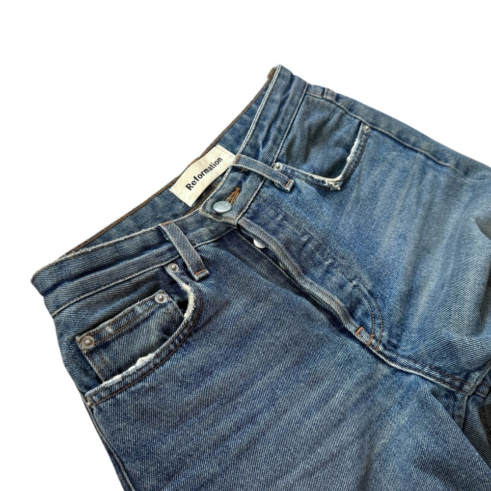 Reformation French Jeans with Raw Hem